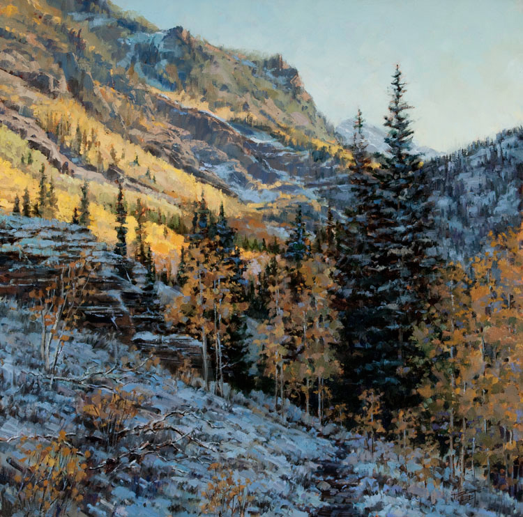 Early Autumn Snow   20 x 20 Oil